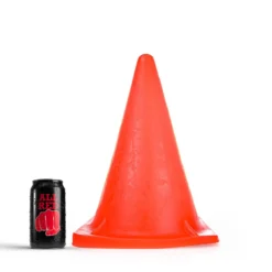 All Black All Red - XXL Prisma Buttplug 30 X 18 Cm - Rood