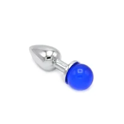 Kiotos Steel Aluminium Buttplug Met Glinsterende Ronde Siersteen - Blauw 10 Kiotos Steel Aluminium Buttplug Met Glinsterende Ronde Siersteen - Blauw -Cock & Ball Toys winkel Aluminium Buttplug met Glinsterende Ronde Siersteen blauw 3