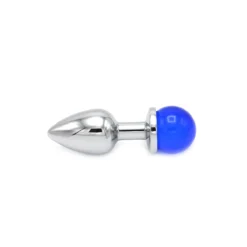 Kiotos Steel Aluminium Buttplug Met Glinsterende Ronde Siersteen - Blauw 11 Kiotos Steel Aluminium Buttplug Met Glinsterende Ronde Siersteen - Blauw -Cock & Ball Toys winkel Aluminium Buttplug met Glinsterende Ronde Siersteen blauw 4
