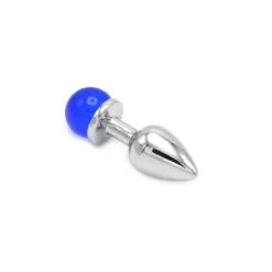 Kiotos Steel Aluminium Buttplug Met Glinsterende Ronde Siersteen - Blauw 14 Kiotos Steel Aluminium Buttplug Met Glinsterende Ronde Siersteen - Blauw -Cock & Ball Toys winkel Aluminium Buttplug met Glinsterende Ronde Siersteen blauw 7