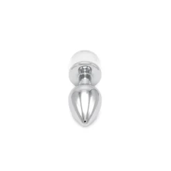 Kiotos Steel Aluminium Buttplug Met Glinsterende Ronde Siersteen - Transparant -Cock & Ball Toys winkel Aluminium Buttplug met Glinsterende Ronde Siersteen transparant 6