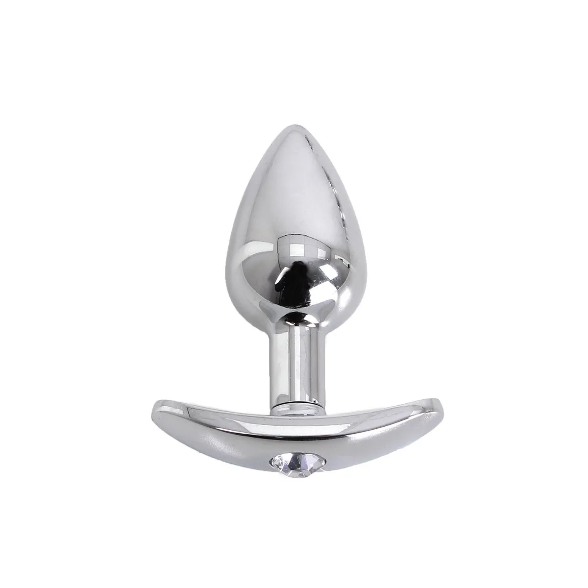 Kiotos Steel Aluminium Buttplug Met Handvat En Sierkristal - Transparant 3 Kiotos Steel Aluminium Buttplug Met Handvat En Sierkristal - Transparant - Afbeelding 3