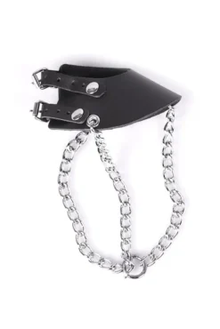 Kiotos Leather Balzak Parachute Ball Stretcher Met Kettingen En Drukknopen