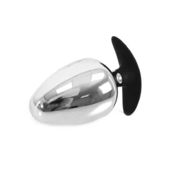 Kiotos Steel Big Ass RVS Buttplug S 70 Mm X 12 Cm Met Siliconen Voet/handvat -Cock & Ball Toys winkel Big Ass RVS Buttplug S 70 mm x 12 cm met siliconen voethandvat 3