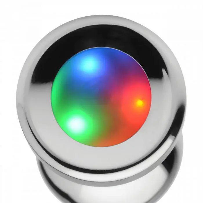 Booty Sparks - Buttplug Met LED Verlichting - Aluminium - Verkrijgbaar In Maten Small Medium En Large 2 Booty Sparks - Buttplug Met LED Verlichting - Aluminium - Verkrijgbaar In Maten Small Medium En Large - Afbeelding 2