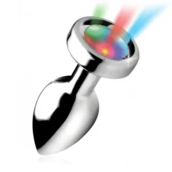 Booty Sparks - Buttplug Met LED Verlichting - Aluminium - Verkrijgbaar In Maten Small Medium En Large
