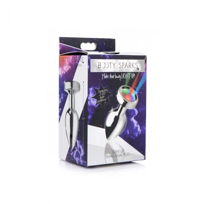 Booty Sparks - Buttplug Met LED Verlichting - Aluminium - Verkrijgbaar In Maten Small Medium En Large 4 Booty Sparks - Buttplug Met LED Verlichting - Aluminium - Verkrijgbaar In Maten Small Medium En Large - Afbeelding 4