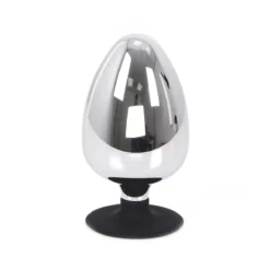 Kiotos Steel Buttplug RVS Met Siliconen Voetje BIG-S -Cock & Ball Toys winkel Buttplug RVS met Siliconen Voetje BIG S 3
