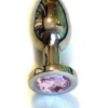 Kiotos Steel Buttplug RVS Met Roze Kristal - Large