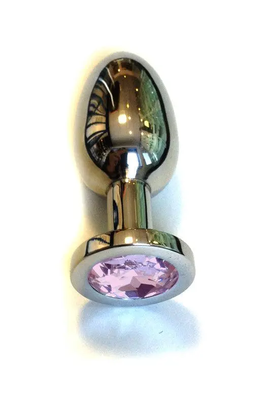 Kiotos Steel Buttplug RVS Met Roze Kristal - Large 1 Kiotos Steel Buttplug RVS Met Roze Kristal - Large