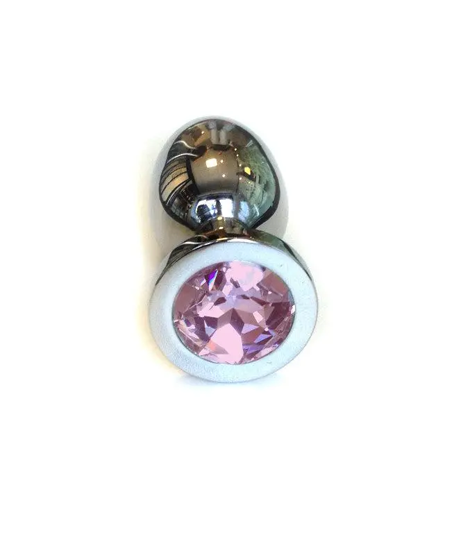 Kiotos Steel Buttplug RVS Met Roze Kristal - Medium 2 Kiotos Steel Buttplug RVS Met Roze Kristal - Medium - Afbeelding 2