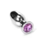 Kiotos Steel Buttplug RVS Met Roze Kristal - Small