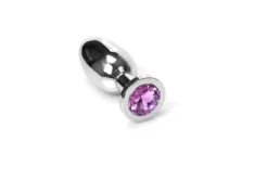Kiotos Steel Buttplug RVS Met Roze Kristal - Small