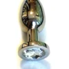 Kiotos Steel Buttplug RVS Met Transparant Kristal - Large