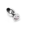 Kiotos Steel Buttplug RVS Met Transparant Kristal - Small