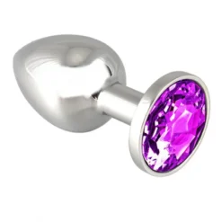 Rimba Bondage Play Buttplug XS Met Paars Kristal