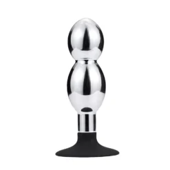 Kiotos Buttplug Aluminium Met 2 Ballen En Zuignap