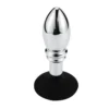 Kiotos Buttplug Aluminium Met Bal En Ribbels En Zuignap