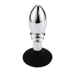 Kiotos Buttplug Aluminium Met Bal En Ribbels En Zuignap