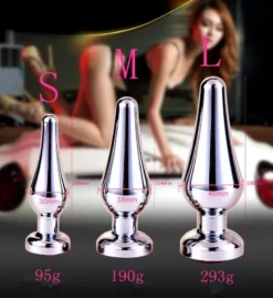 Kiotos Steel Buttplug Aluminium Met Transparant Kristal - 100 Mm X 30 Mm -Cock & Ball Toys winkel Buttplug aluminium met transparant kristal 100 mm x 30 mm 3