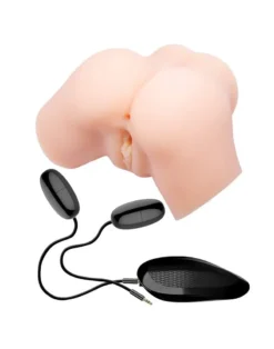 Crazy Bull Vibrerende Vagina & Ass Masturbator SAMANTHA - Lichte Huidskleur