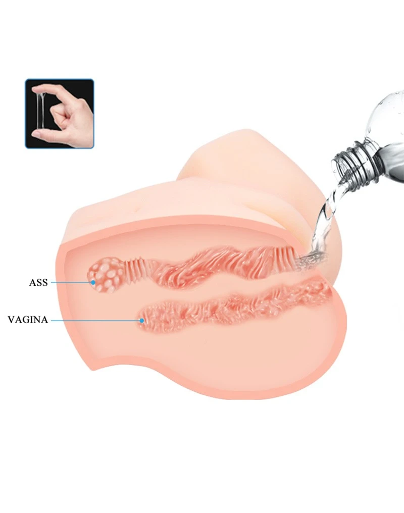 Crazy Bull Vibrerende Vagina & Ass Masturbator SAMANTHA - Lichte Huidskleur 5 Crazy Bull Vibrerende Vagina & Ass Masturbator SAMANTHA - Lichte Huidskleur - Afbeelding 5