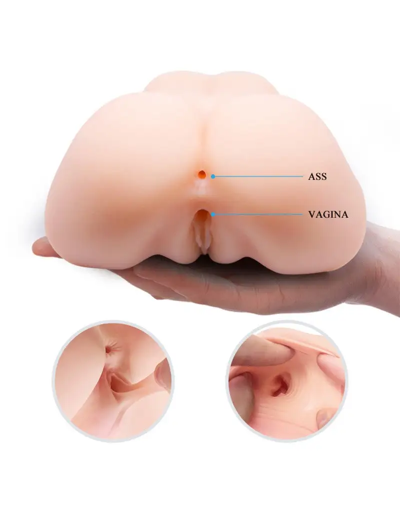 Crazy Bull Vibrerende Vagina & Ass Masturbator VERONICA - Lichte Huidskleur 2 Crazy Bull Vibrerende Vagina & Ass Masturbator VERONICA - Lichte Huidskleur - Afbeelding 2