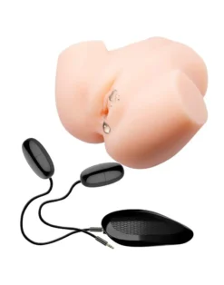 Crazy Bull Vibrerende Vagina & Ass Masturbator VERONICA - Lichte Huidskleur