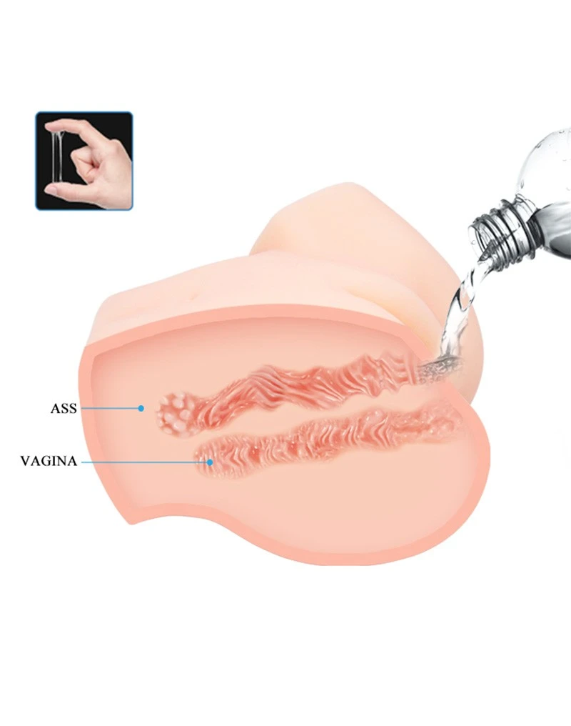 Crazy Bull Vibrerende Vagina & Ass Masturbator VERONICA - Lichte Huidskleur 6 Crazy Bull Vibrerende Vagina & Ass Masturbator VERONICA - Lichte Huidskleur - Afbeelding 6