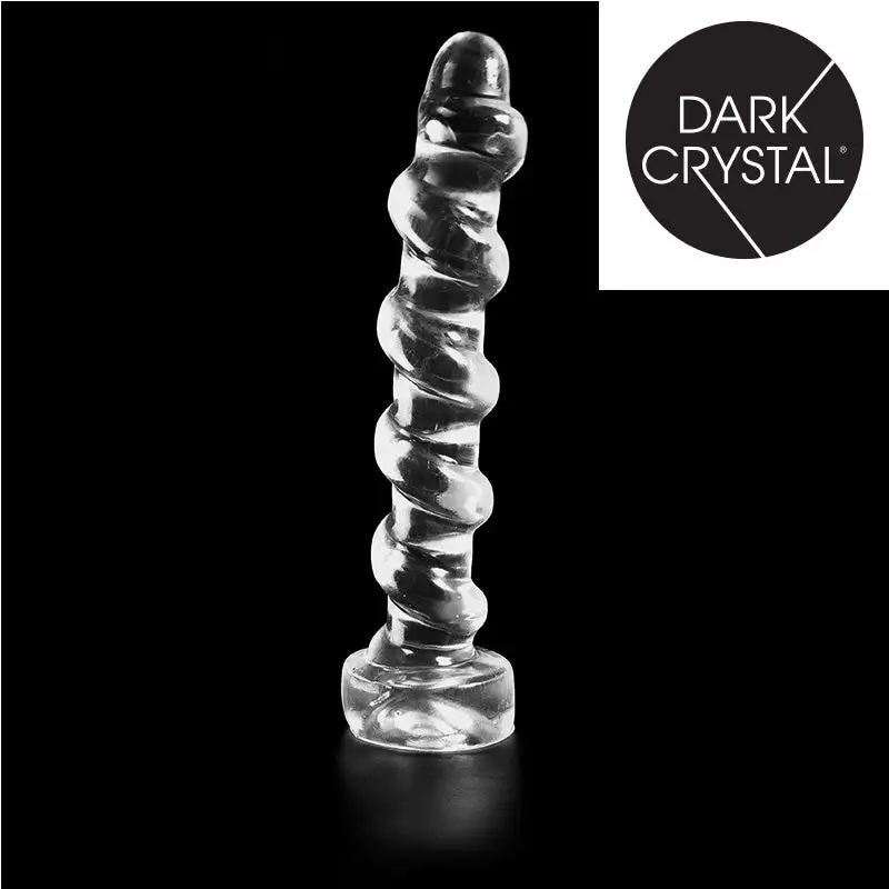 Dark Crystal - Extra Grote Geribbelde Anaal Dildo 33 X 5 Cm - Transparant 3 Dark Crystal - Extra Grote Geribbelde Anaal Dildo 33 X 5 Cm - Transparant - Afbeelding 3
