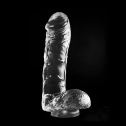 Dark Crystal - XXL Dildo Met Zuignap 26 X 6 Cm - Transparant