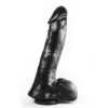 Dark Crystal - XXL Dildo Met Zuignap 29 X 6 Cm - Zwart