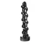 Dark Crystal - XXL Geribbelde Dildo 33 X 5 Cm - Zwart