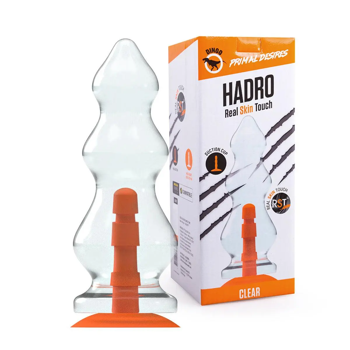Dinoo - Primal Desires Extra Grote Dildo Met Zuignap Hadro - Transparant 1 Dinoo - Primal Desires Extra Grote Dildo Met Zuignap Hadro - Transparant