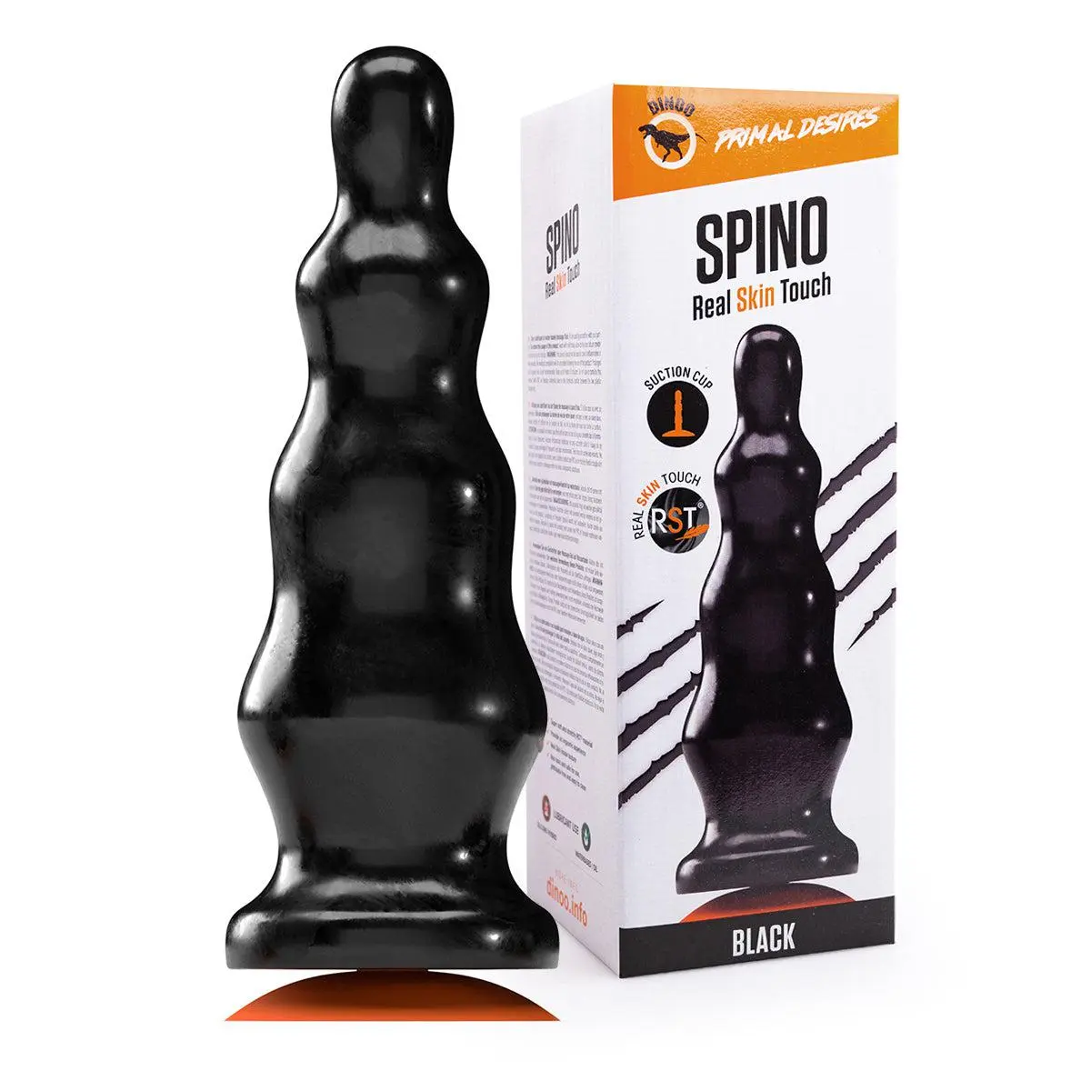 Dinoo - Primal Desires Extra Grote Dildo Met Zuignap Spino - Zwart 1 Dinoo - Primal Desires Extra Grote Dildo Met Zuignap Spino - Zwart