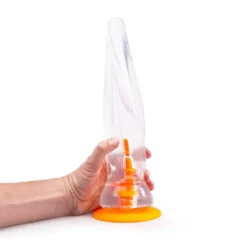Dinoo - Primal Desires Extra Grote Dildo Met Zuignap Stego - Transparant -Cock & Ball Toys winkel Dinoo Primal Desires Extra Grote Dildo met Zuignap Stego transparant 3