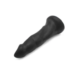 Dinoo - XXL Anaal Dildo Met Dikke Ribbels En Puntige Eikel Van TPE - Zwart -Cock & Ball Toys winkel Dinoo XXL Anaal Dildo met dikke ribbels en puntige eikel van TPE zwart 6