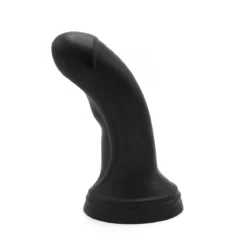 Dinoo - XXL Anaal Dildo Met Kromming Van TPE - Zwart -Cock & Ball Toys winkel Dinoo XXL Anaal Dildo met kromming van TPE zwart 3