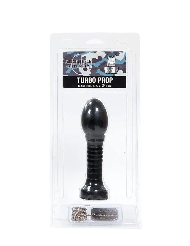 Domestic Partner - XL Buttplug Turbo Prop 17 X 5 Cm - Zwart 3 Domestic Partner - XL Buttplug Turbo Prop 17 X 5 Cm - Zwart - Afbeelding 3