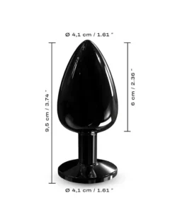 Dorcel - Diamond Aluminium Buttplug - Zwart -Cock & Ball Toys winkel Dorcel Diamond Aluminium Buttplug Zwart 11