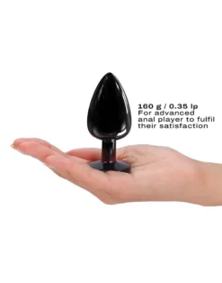 Dorcel - Diamond Aluminium Buttplug - Zwart -Cock & Ball Toys winkel Dorcel Diamond Aluminium Buttplug Zwart 12