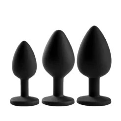 Lang Loys Elegante Buttplug Set 3 Stuks - Zwart