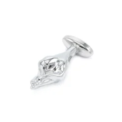 O-products Fist Buttplug Aluminium Met Lichtblauwe Siersteen -Cock & Ball Toys winkel Fist Buttplug Aluminium met Lichtblauwe Siersteen 4