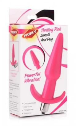 Frisky - Smooth Vibrerende Buttplug - Roze -Cock & Ball Toys winkel Frisky Smooth Vibrerende Buttplug roze 4