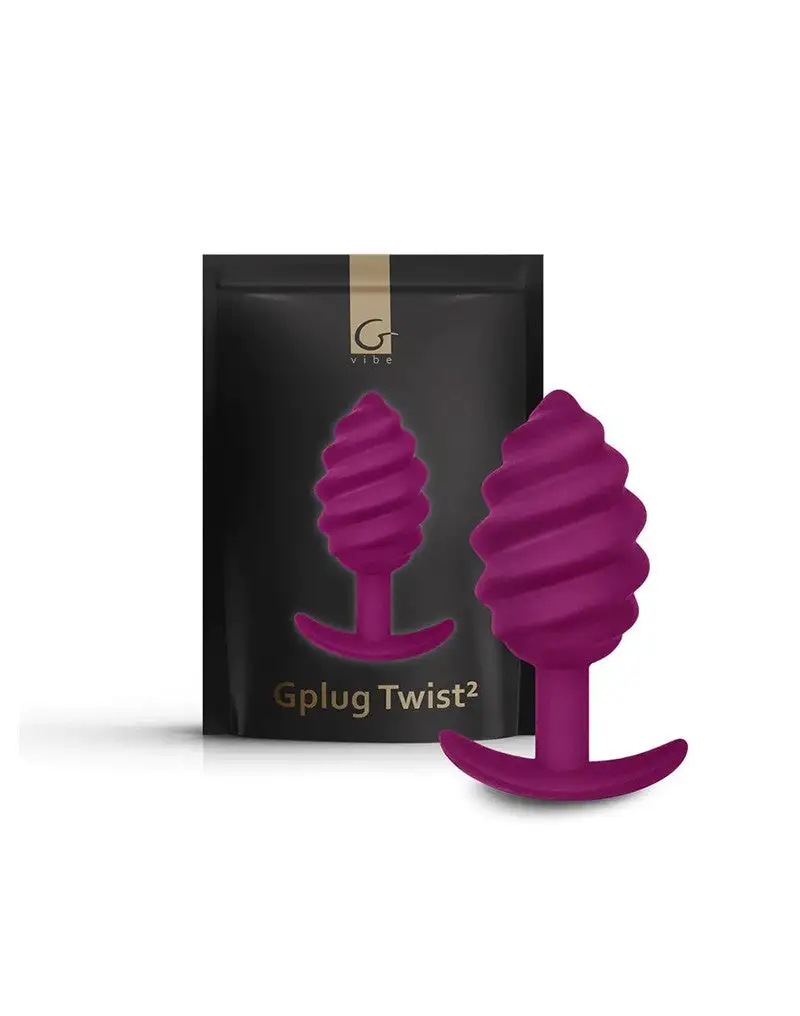 G-Vibe - G-plug Twist Buttplug - Paars 2 G-Vibe - G-plug Twist Buttplug - Paars - Afbeelding 2
