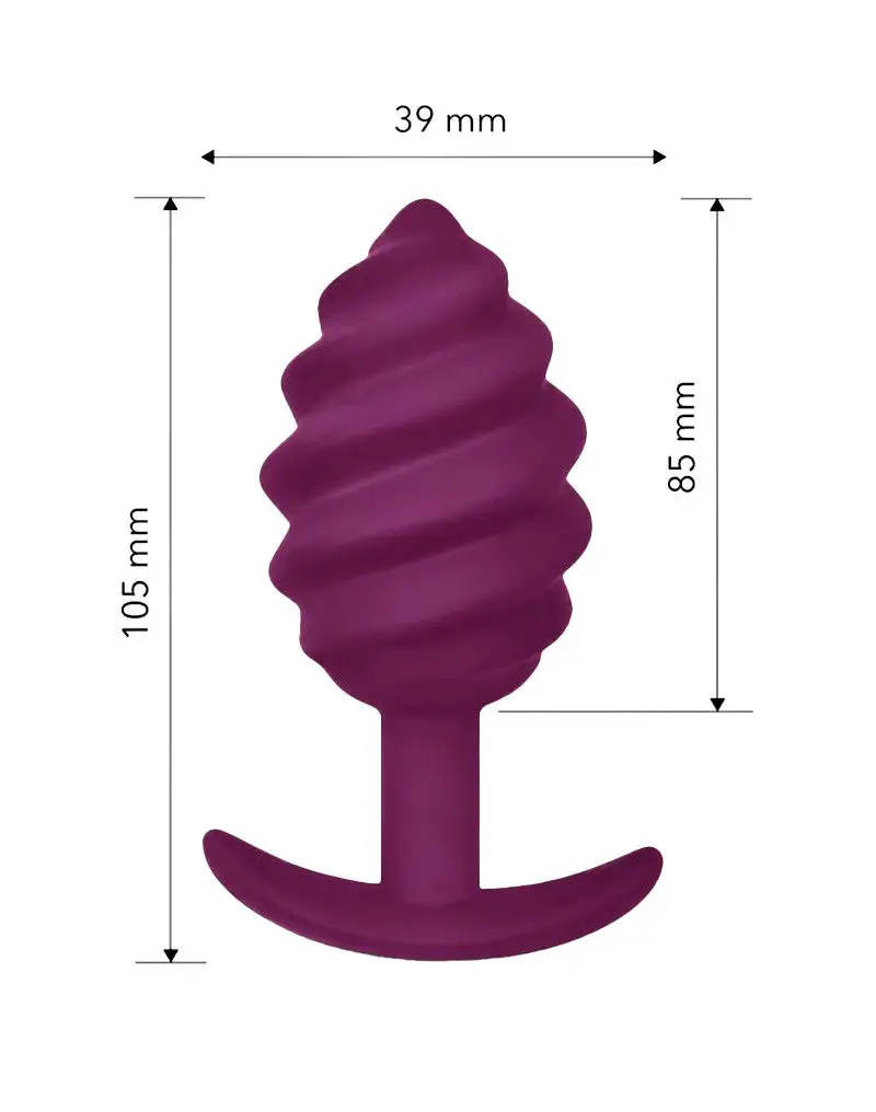 G-Vibe - G-plug Twist Buttplug - Paars 6 G-Vibe - G-plug Twist Buttplug - Paars - Afbeelding 6