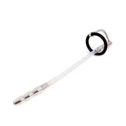 Kiotos Steel Geribbelde Urethral Catheter Plug - Dilator Met Eikelring