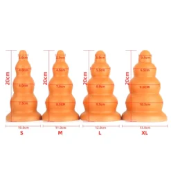 Gold Play By Kiotos Gold Play - Soft Liquid Siliconen Anaal Dildo Blop - Goud -Cock & Ball Toys winkel Gold Play Soft Liquid Siliconen Anaal Dildo BLOP goud 6