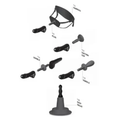 HUNG System - Anaal Dildo Winky 27,5 Cm - Zwart -Cock & Ball Toys winkel HUNG System Anaal Dildo Winky 275 cm zwart 3