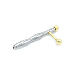 Kiotos Steel Holle Penis Stick Steel & Gold
